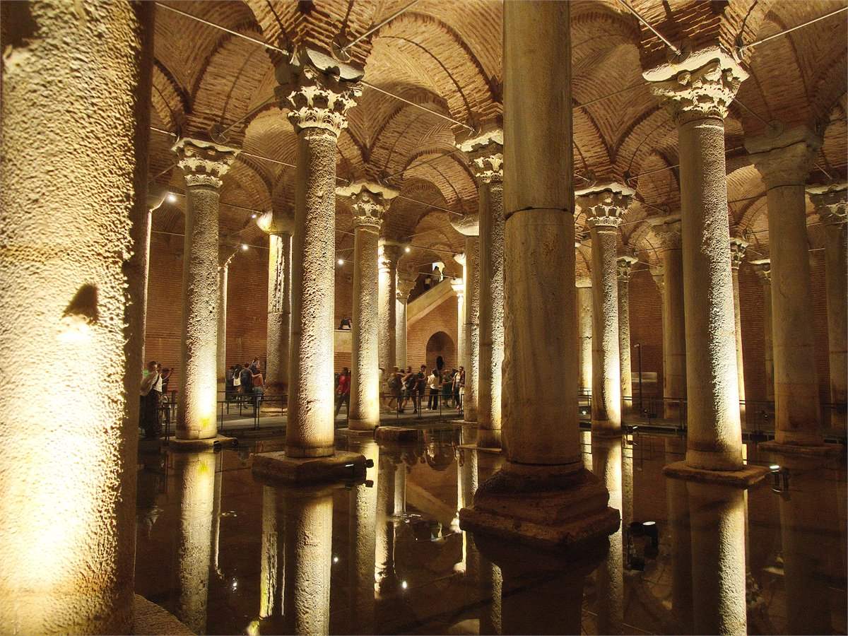Columns of the Basilica Cistern — guided Basilica Cistern tour, Istanbul