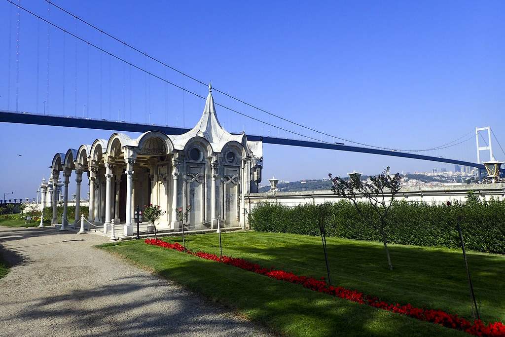 The Bosphorus Bridge and waterfront, on the route between Istanbul's airports and the city